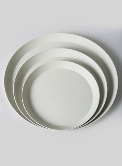 White Plastic Saucer Decor Jamali Garden