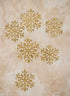 4in Wide Gold Snowflake Plastic Ornaments, Case of 6 Decor Jamali Garden