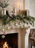3in Round Gilded Pastel Pink and Green Onion and Ball Plastic Ornament, Set of 12 Decor Jamali Garden