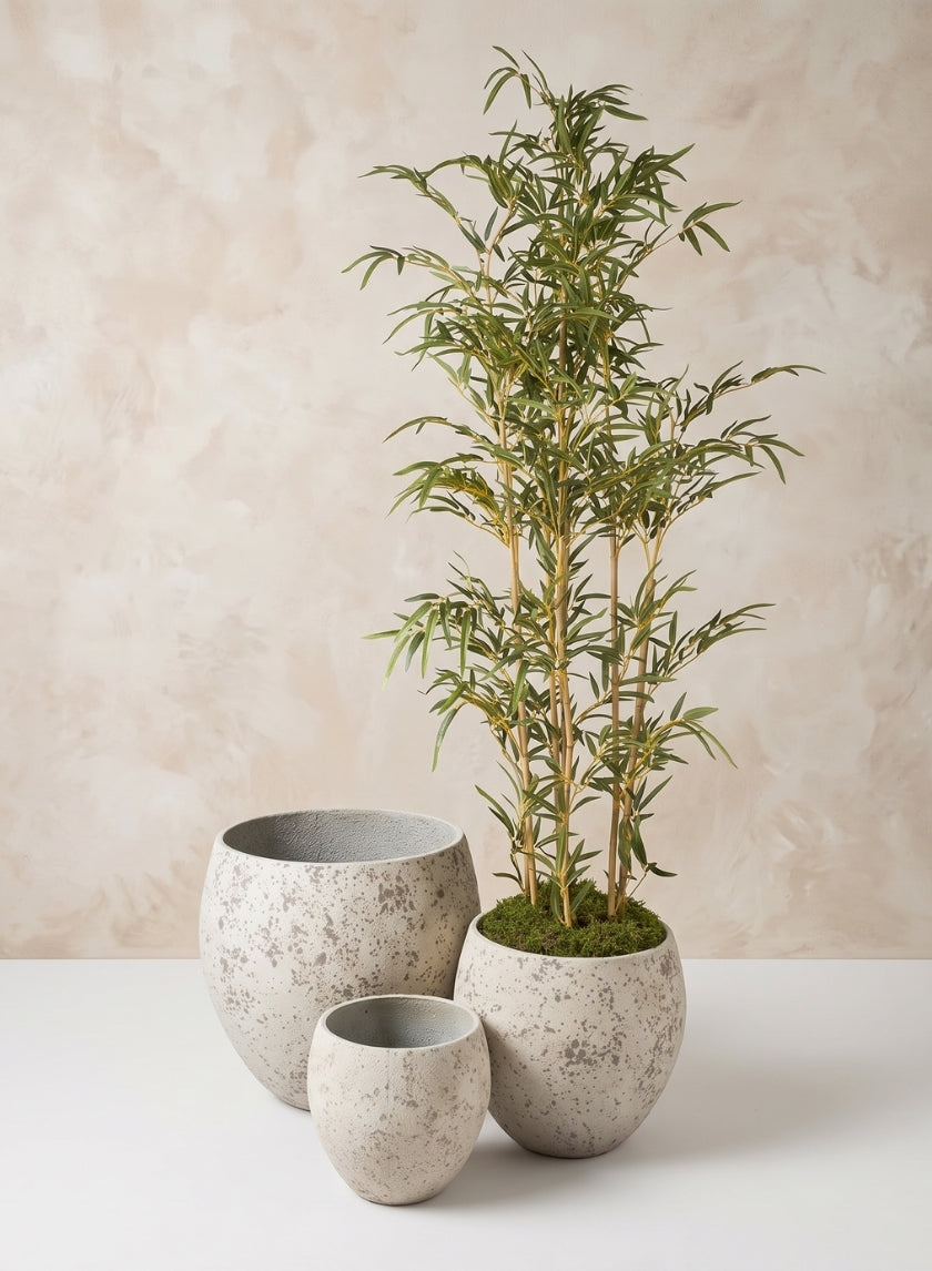 Safi Fiber Cement Egg Planters Decor Jamali Garden
