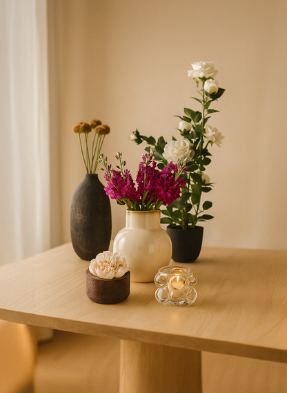 2.5in Tall Bijoux Tea Glass Light Holder, Set of 4 Decor Jamali Garden