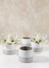 4.25in Tall Akureyri Matte Ceramic Cylinder, Set of 4 Decor Jamali Garden