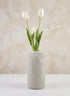 10in Tall Akihiko Aged Sandstone Ceramic Vase Decor Jamali Garden