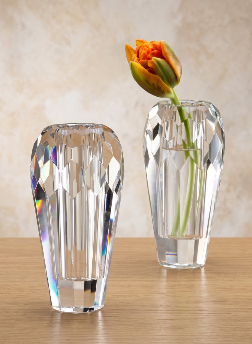 4.75in Tall Crystal Bud Glass Vase Decor Jamali Garden