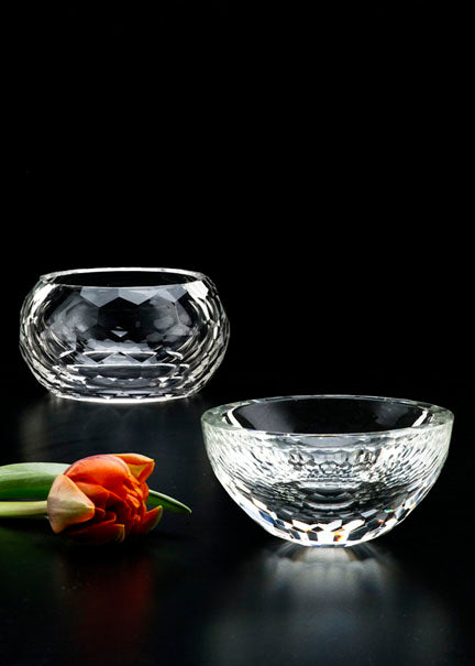 Faceted Crystal Bowls Decor Jamali Garden