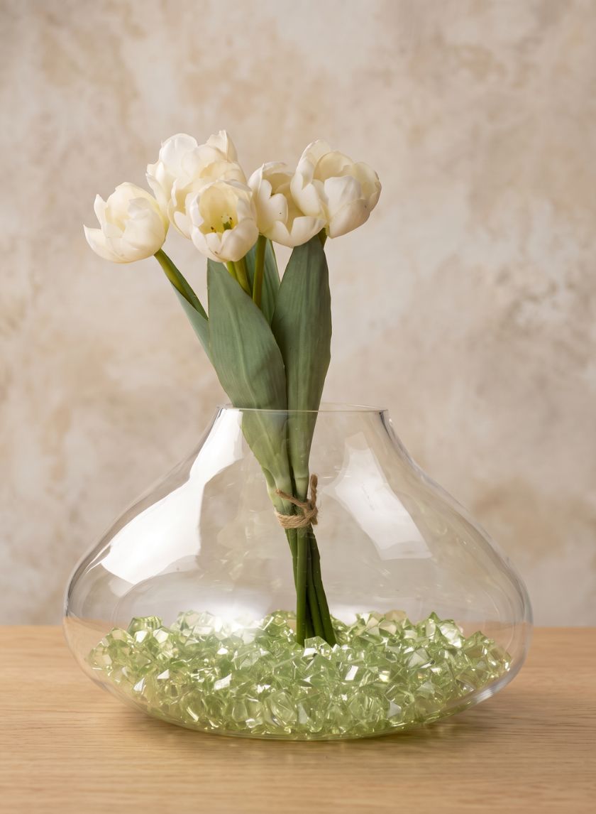 8in Tall Glass Planting Vase Decor Jamali Garden