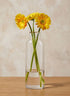 11.5in Tall Gold Rim Glass Vase, Small Mouth Decor Jamali Garden