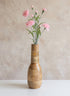 12in Tall Amazonas Deco Wood Vase With Metal Insert Decor Jamali Garden