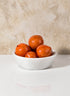 7.5in Wide Strongylos White Marble Bowl Decor Jamali Garden