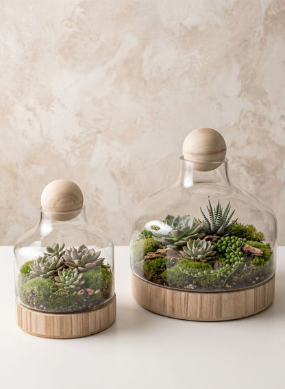 Copacabana Glass Terrarium Decor Jamali Garden