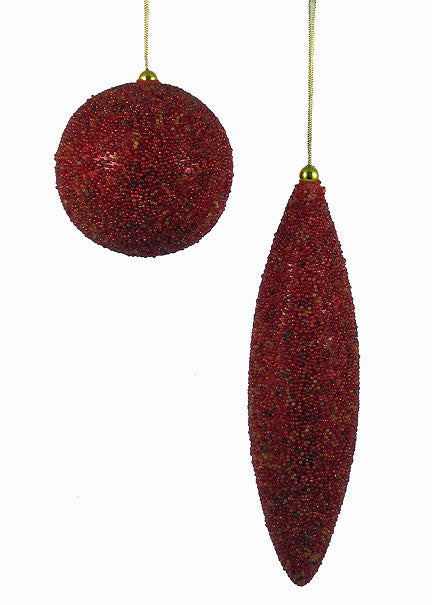 Red &amp; Multicolor Beaded Ornaments Decor Jamali Garden