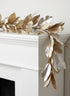 47in Long Gold Magnolia Leaf Garland, Case of 4 Decor Jamali Garden
