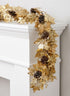 6ft Long Gold Mixed Maple Leaf Garland, Case of 2 Decor Jamali Garden