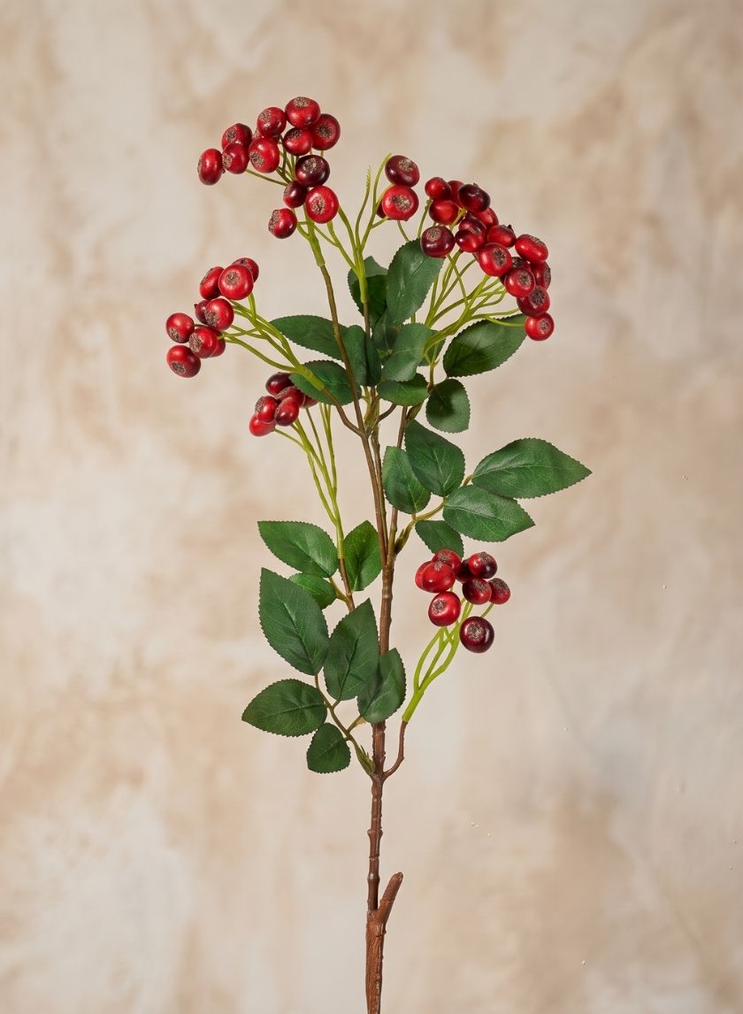 28in Long Red Berry Pick, Case of 12 Decor Jamali Garden