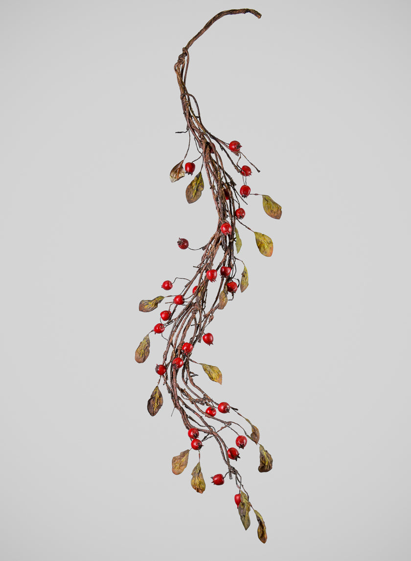 55in Long Red Berry Vine Garland, Case of 6 Decor Jamali Garden