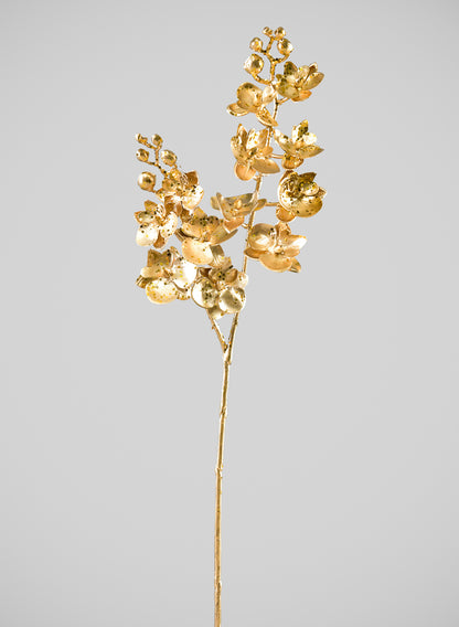 25in Long Gold Phalaenopsis Orchid Spray, Case of 12 Decor Jamali Garden
