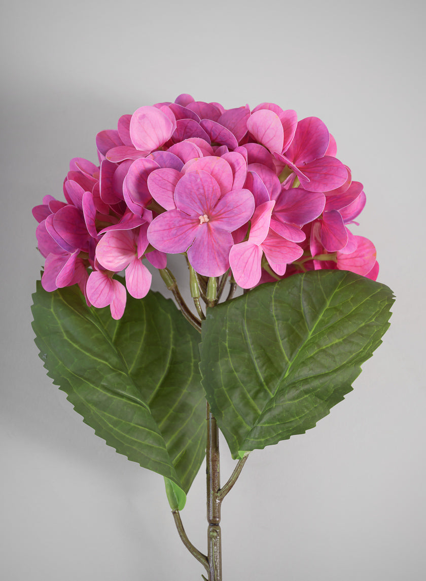 22in Long Pink Hydrangea Spray, Case of 12 – Jamali Garden