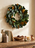 24in Wide Magnolia Wreath Decor Jamali Garden