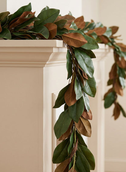 50in Long Magnolia Leaf Garland Decor Jamali Garden