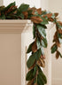 50in Long Magnolia Leaf Garland Decor Jamali Garden