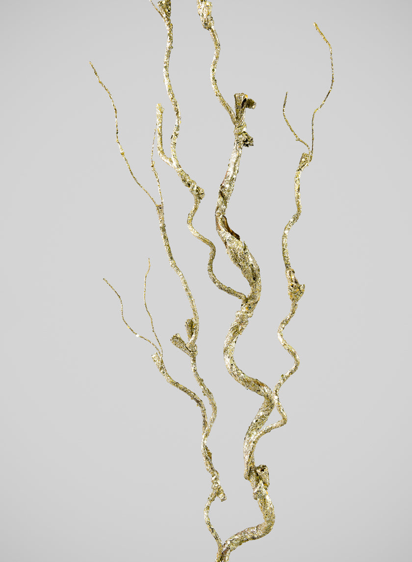 36in Long Champagne Curly Vine, Case of 12 Decor Jamali Garden