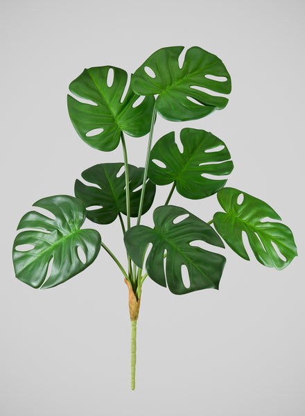 27in Long Green Monstera Leaf Spray, Case of 12 – Jamali Garden