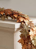 6ft Long Glittered Copper & Gold Maple Leaf Garland, Case of 4 Decor Jamali Garden