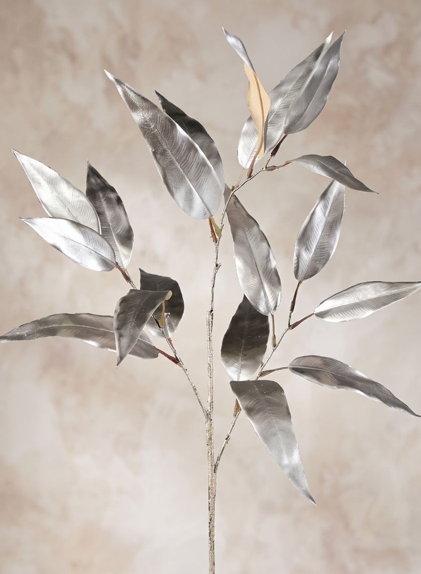 31in Long Champagne Eucalyptus Leaf Spray, Case of 12 Decor Jamali Garden