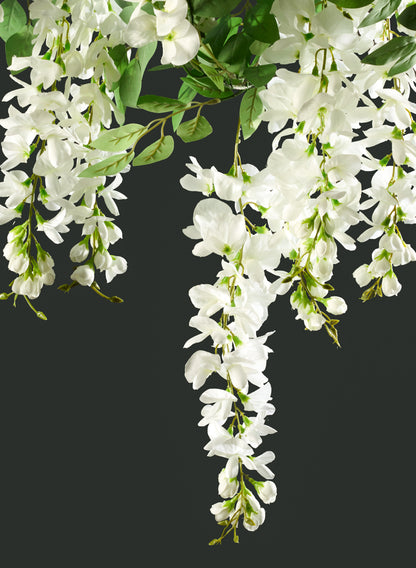 5ft White Wisteria Garland