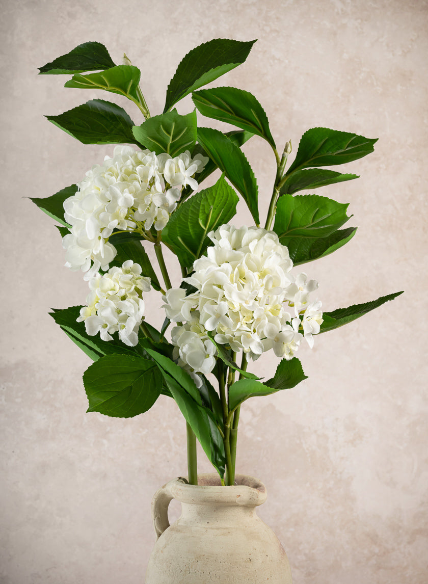 32in Long White Hydrangea Spray, Case of 6 Decor Jamali Garden