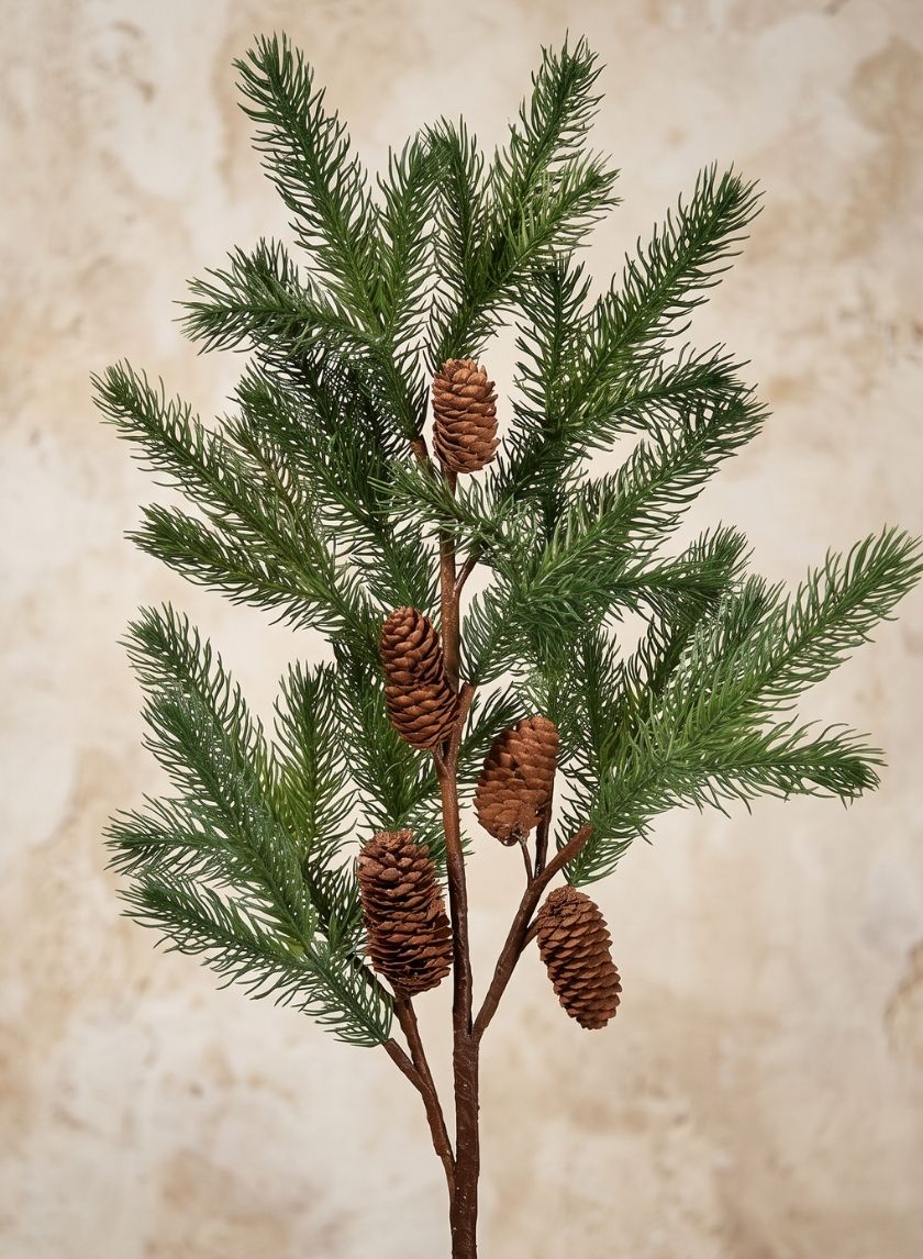 41in Long Pine Branch with Pine Cones, Case of 12 Decor Jamali Garden