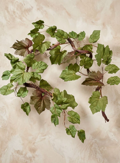 59in Long Grape Leaf Garland, Case of 6 Decor Jamali Garden
