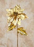 31in Long Pale Gold Poinsettia Stem, Case of 12 Decor Jamali Garden