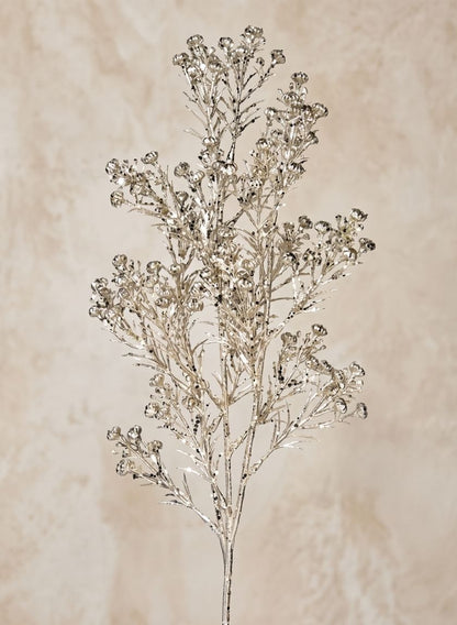 19in Long Glittery Champagne Rosemary Grass Spray, Case of 12 Decor Jamali Garden