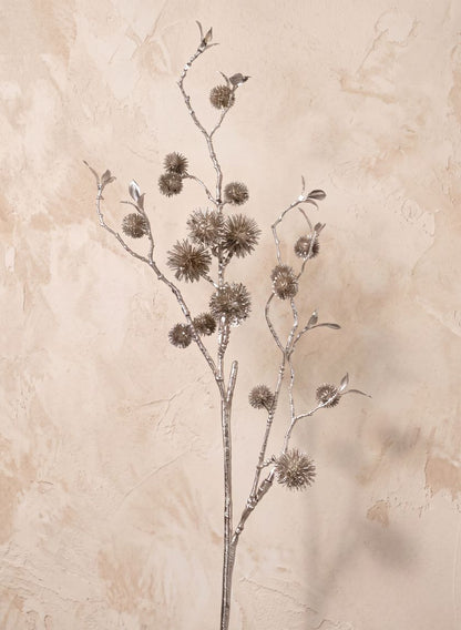 34in Long Glittery Champagne Chestnut Spray, Case of 12 Decor Jamali Garden