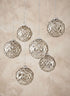 3in Round Blown Mercury Glass Ornament Ball, Set of 4 Decor Jamali Garden