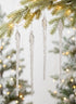 12in Long Glass Icicle, Set of 6 Decor Jamali Garden