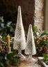 Iced Silver Tabletop Christmas Trees Decor Jamali Garden