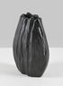 6.75in Tall Aluminum Cosmos Black Bark Look Vase Decor Jamali Garden