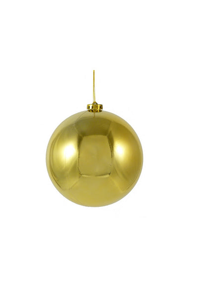 6in Round Shiny Gold Plastic Ornament Balls (150mm) Decor Jamali Garden
