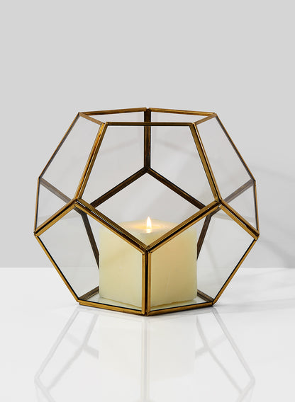 Glass Honeycomb Candleholder Decor Jamali Garden