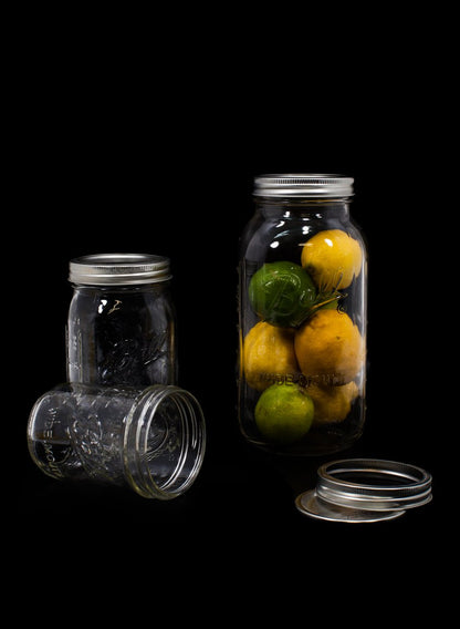 Mason Glass Canning Jars With Lid, Set of 12 Decor Jamali Garden
