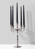 14in Tall Nickel Candelabra Decor Jamali Garden