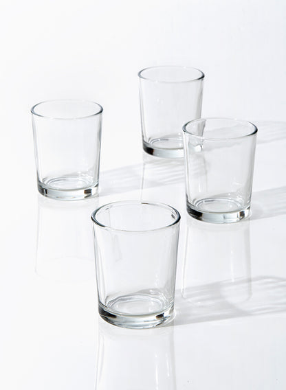 2.5in Tall Clear Glass Votive Holder Decor Jamali Garden
