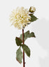 33in Long Cream Dahlia, Case of 12 Decor Jamali Garden