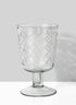 5in Tall Diamond Cut Glass Pedestal Vase Decor Jamali Garden