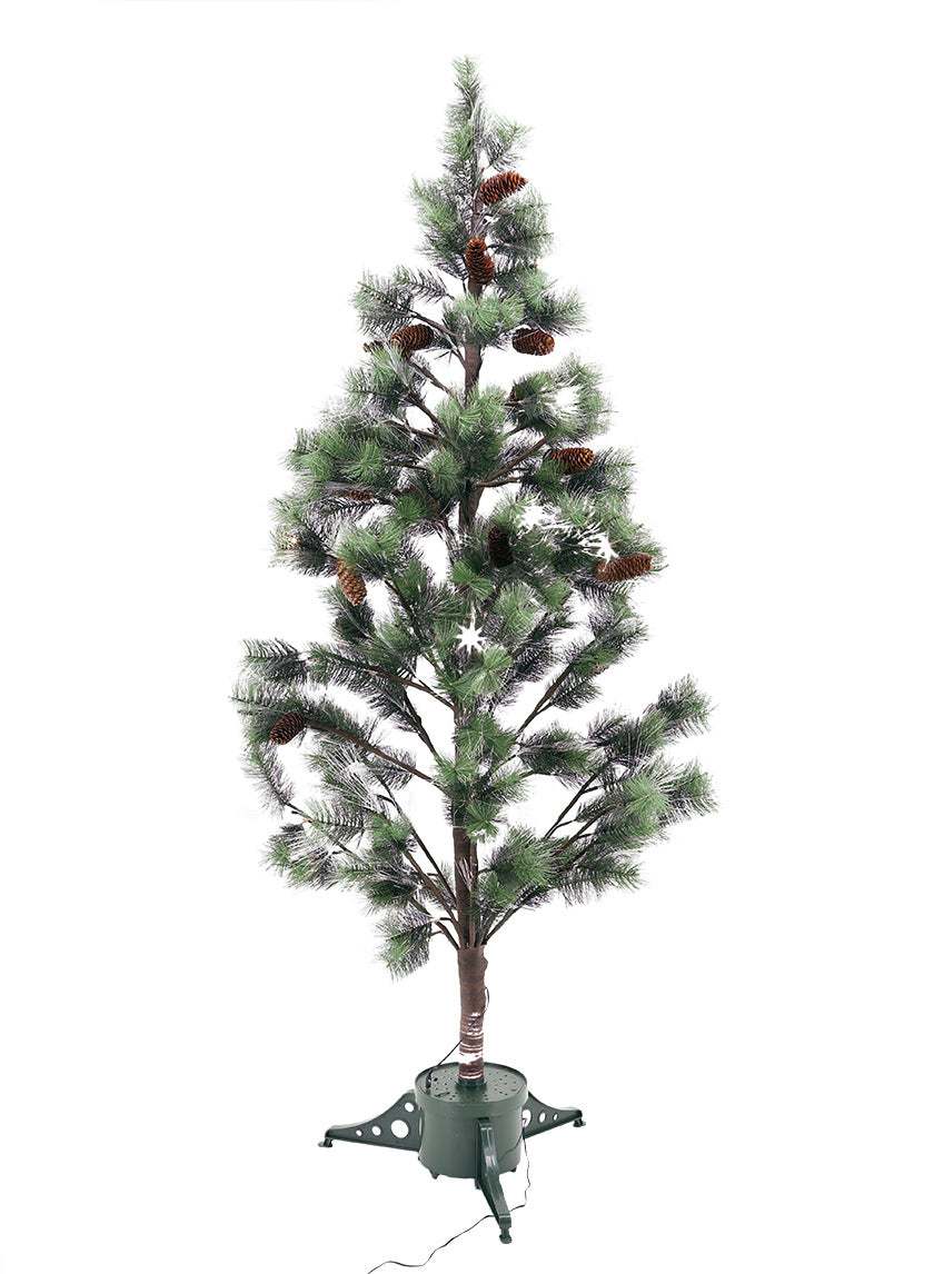 artificial christmas tree with rubber needles 6ft Fiber Optic Pine Needle Christmas Tree