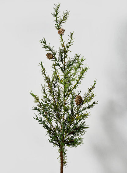 38in Long Green Cypress Spray with Pine Cones Decor Jamali Garden