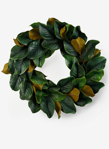24in Wide Magnolia Wreath Decor Jamali Garden