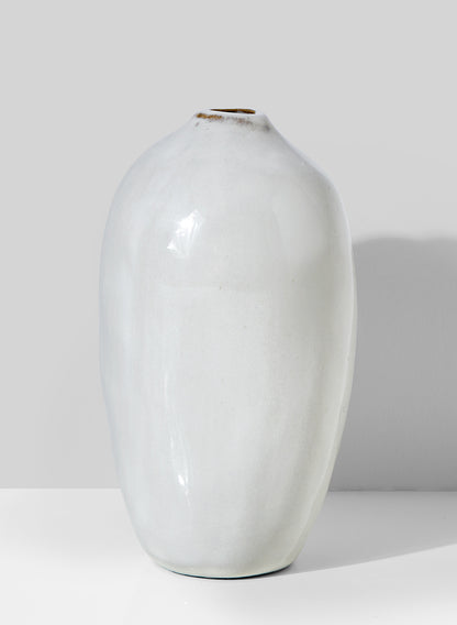 5 1/2in White Glazed Potter&
